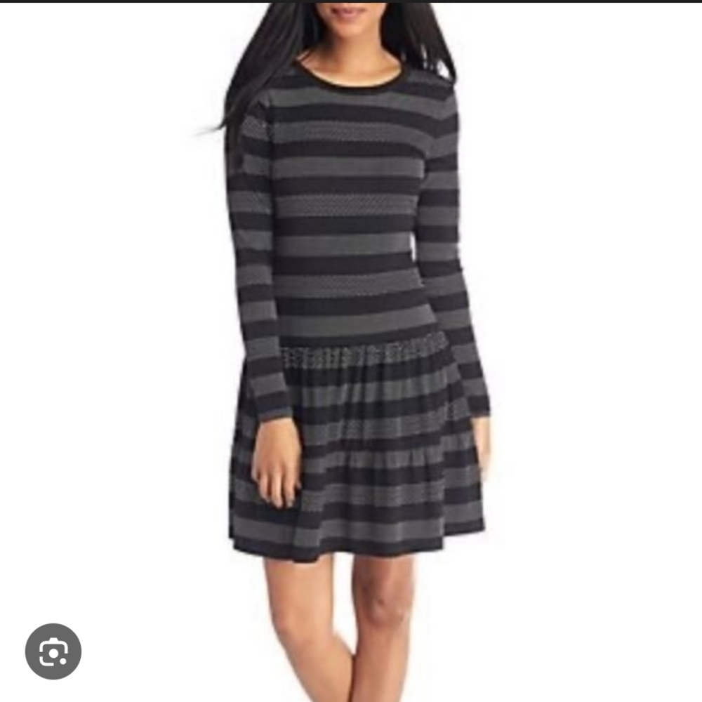 624-Michael Kors Black and White Polka Dot Top